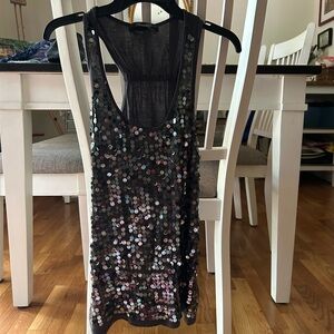 Mandee Charcoal Sleeveless Top